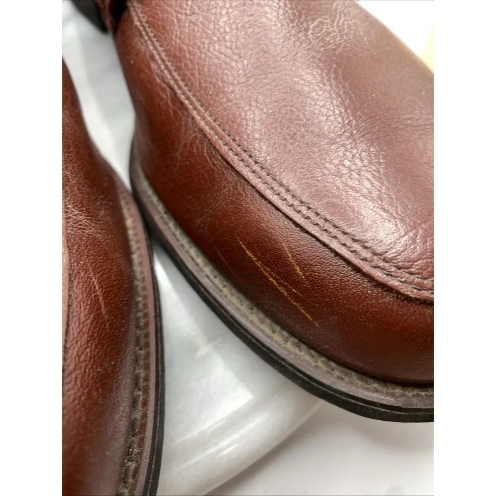 Leather Classics Slip On Loafers  Dress Shoes Neolite Heels USA  Mens Size 14 D